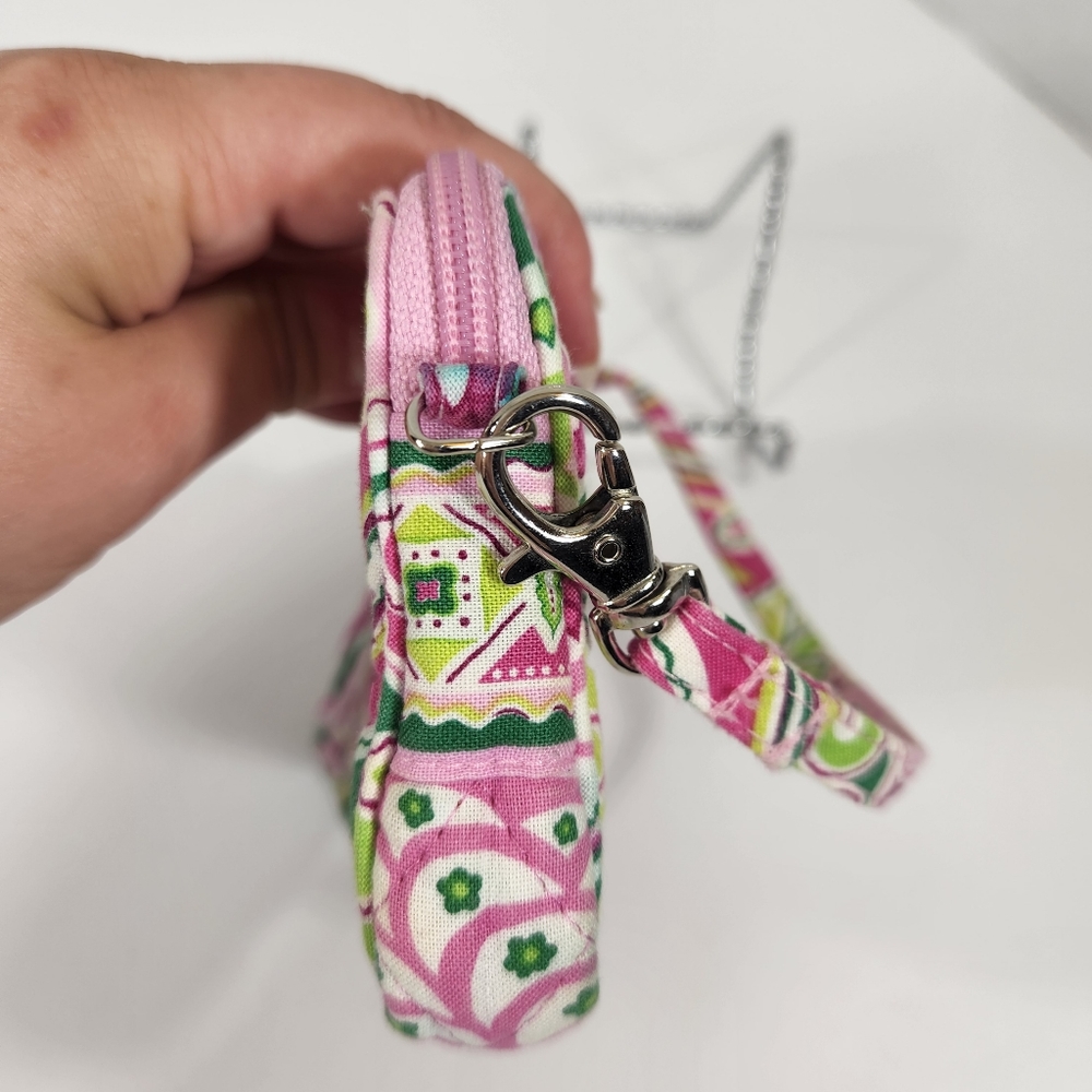 Vera Bradley wristlet pinwheel pink cotton zippered - Picture 8 of 10